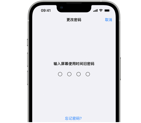 泗洪iPhone屏幕维修分享iPhone屏幕使用时间密码忘记了怎么办 