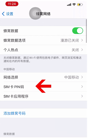 泗洪苹果14维修网分享如何给iPhone14的SIM卡设置密码 